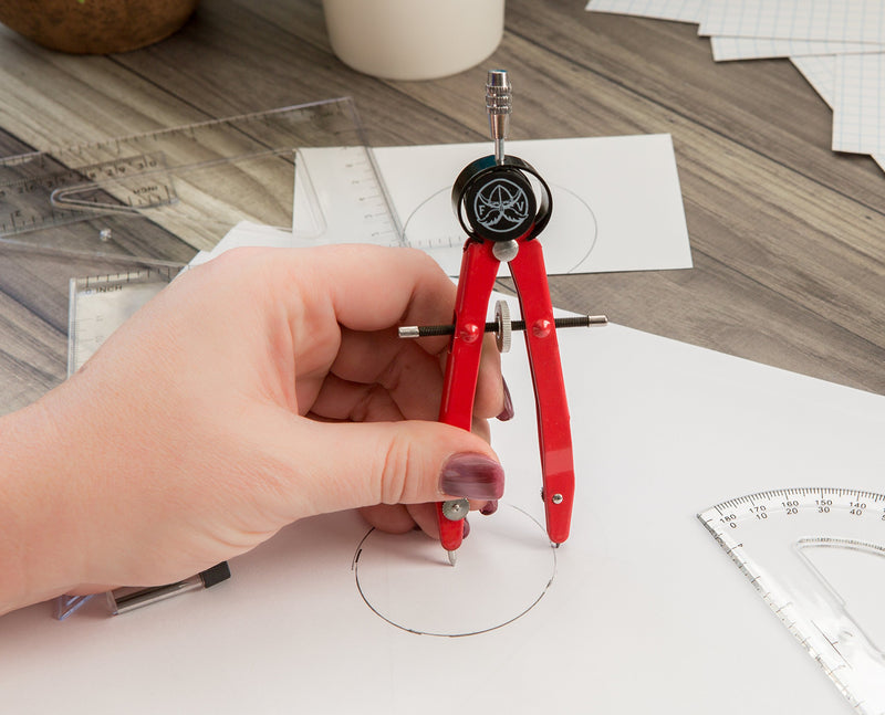 Protractor and Compass for Geometry for Kids with Rulers and Two Set Squares - LeoForward Australia