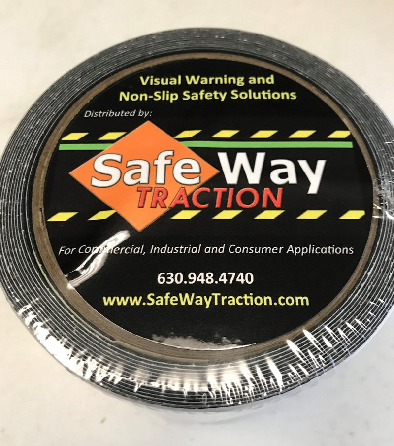 [AUSTRALIA] - Safe Way Traction 4" X 12' Foot Roll of Black Rubberized Anti Slip Non Skid Safety Tape 3510-4-12