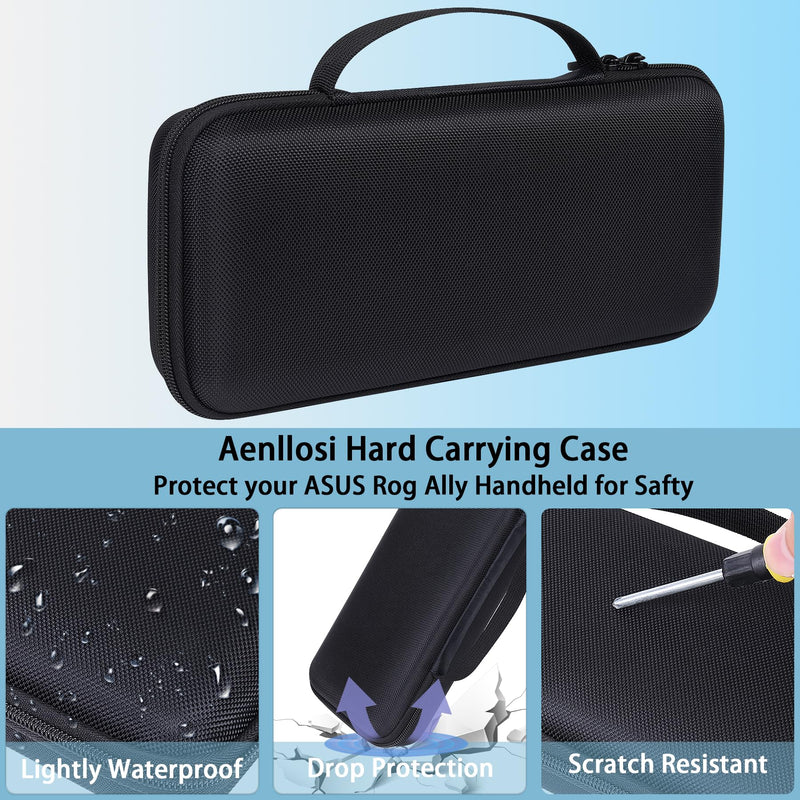  [AUSTRALIA] - Aenllosi Hard Carrying Case Replacement for ASUS Rog Ally 7 inch 120Hz Gaming Handheld,Organizer for AMD Z1 Extreme Processor Game Console(Black,Case Only) Black