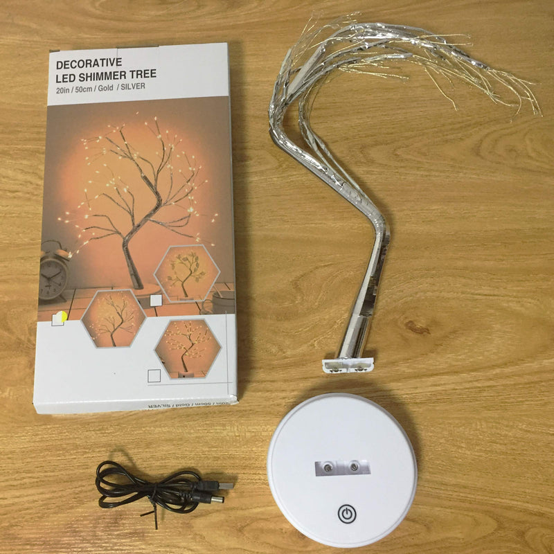 [AUSTRALIA] - ZXCWE 108LED Artificial Bonsai Tree Light,DIY Artificial Tree Light,USB/Battery-Powered,Touch Switch, Fairy Lights Tree lamp for Party Home Decoration(Warm White Glow)