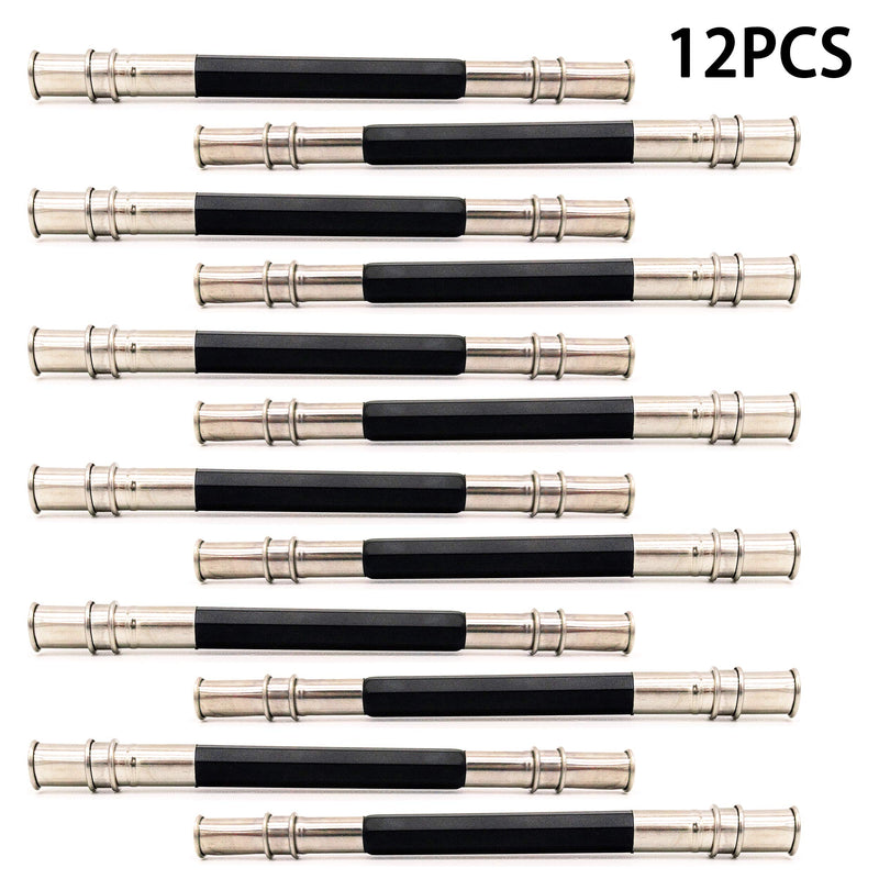  [AUSTRALIA] - 12Pcs Pencil Extenders, Adjustable Dual Head Art Pencil Lengthener