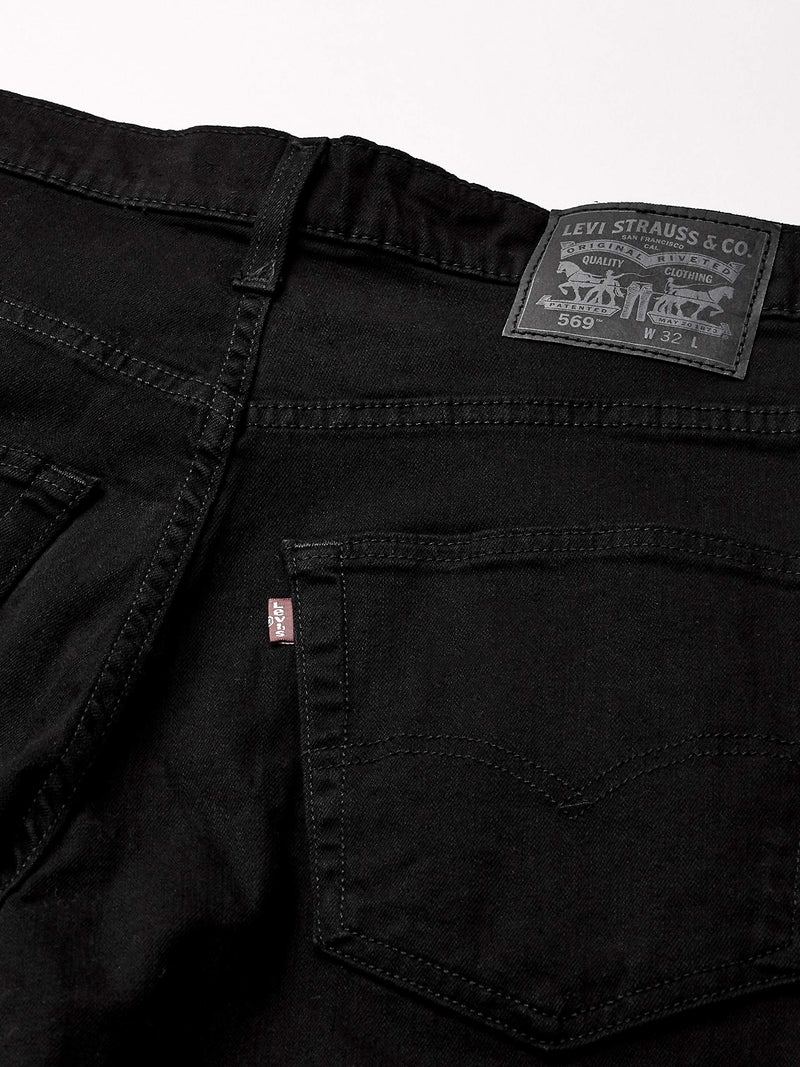 Levi's Men's 569 Loose Straight Denim Shorts Regular 29 Black 3d Washed (Waterless) - LeoForward Australia