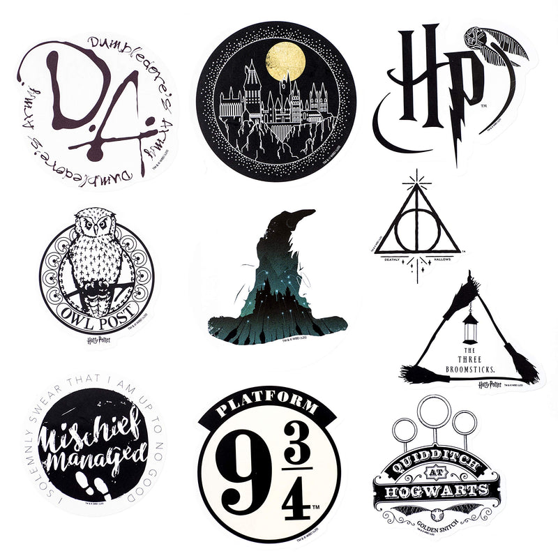 Conquest Journals Harry Potter Wizarding World Vinyl Stickers, Set of 50, Indoor and Outdoor Use, Waterproof and UV Resistant, Great for All Your Gadgets, Potterfy All The Things - LeoForward Australia