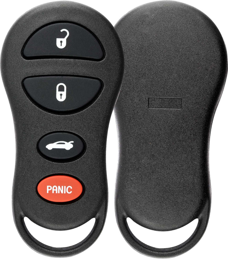  [AUSTRALIA] - KeylessOption Just the Case Keyless Entry Remote Control Car Key Fob Shell Replacement for GQ43VT17T, 04602260 Black