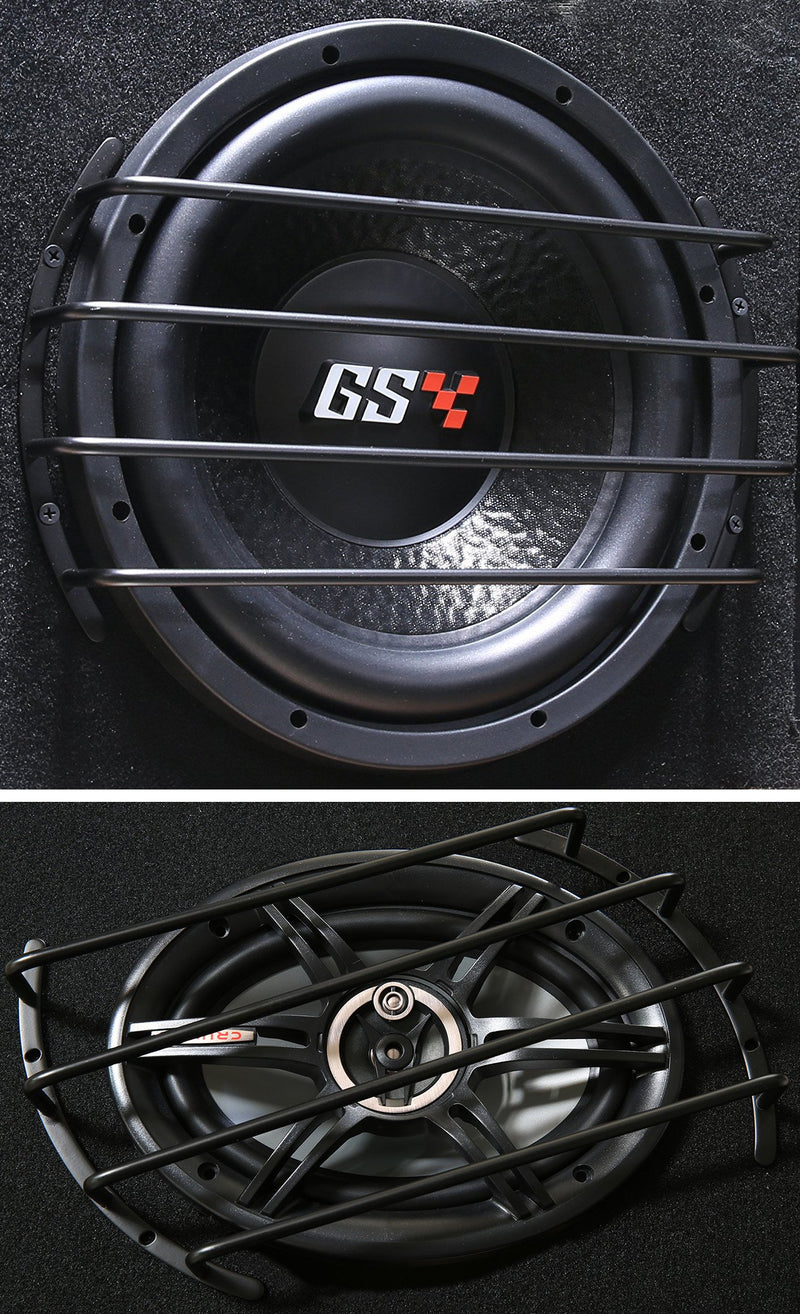  [AUSTRALIA] - GS Power 10 inch Bar Grille for Subwoofer & Speaker in Chrome Silver or Matte Black Finish (1 pc). Also Available in 8 & 12” 10"