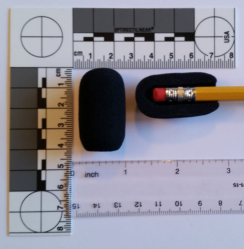  [AUSTRALIA] - Compete Audio - Replacement Microphone Covers - For Lightspeed Aviation Pilot Headset - High-Quality Foam Windscreen - 2 Pack