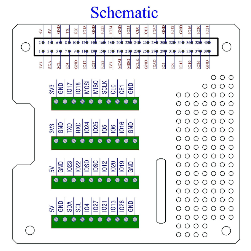  [AUSTRALIA] - RPi Screw Terminal Block Breakout HAT Module for Raspberry Pi A+ 3A+ B+ 2B 3B 3B+ 4B