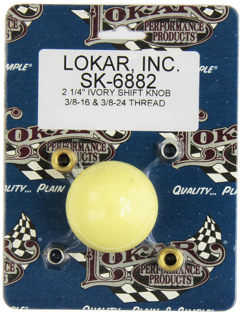  [AUSTRALIA] - Lokar SK-6882 Ivory 2-1/4" 3/8-16 Thread Shift Knob