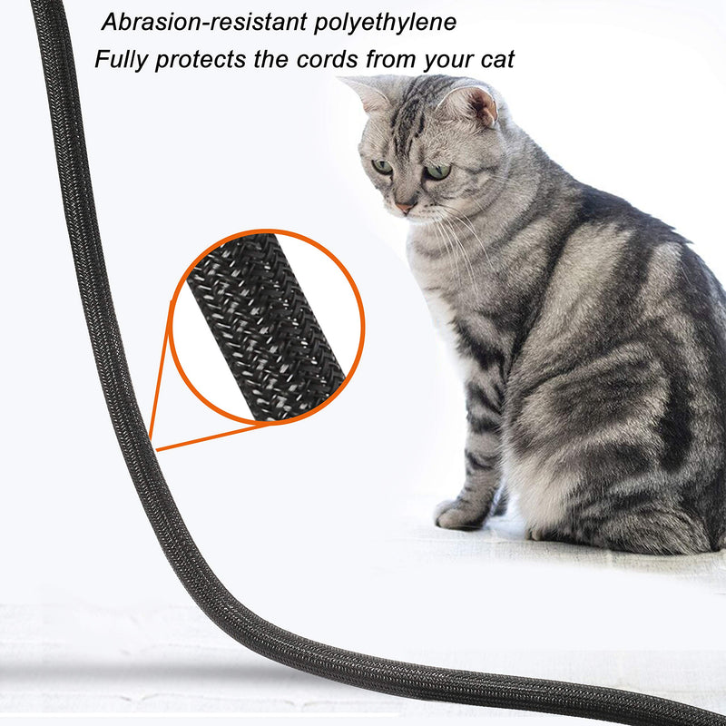  [AUSTRALIA] - CrocSee 25ft - 1/2 inch Braided Cable Management Sleeve Cord Protector - Self-Wrapping Split Wire Loom for TV/Computer/Home Theater/Engine Bay - Black 1/2"-25ft