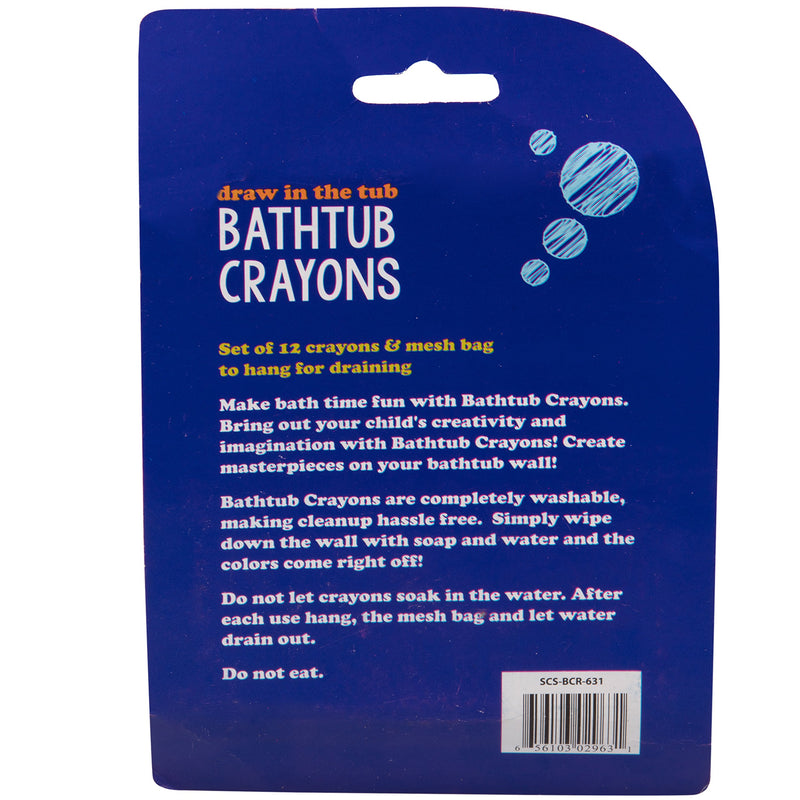  [AUSTRALIA] - Bath Crayons Super Set - Set of 12 Draw in The Tub Colors with Bathtub Mesh Bag