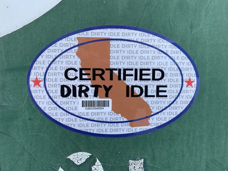  [AUSTRALIA] - KCP Performance Fleet Certified Dirty Idle Sticker Decal for Diesel Trucks