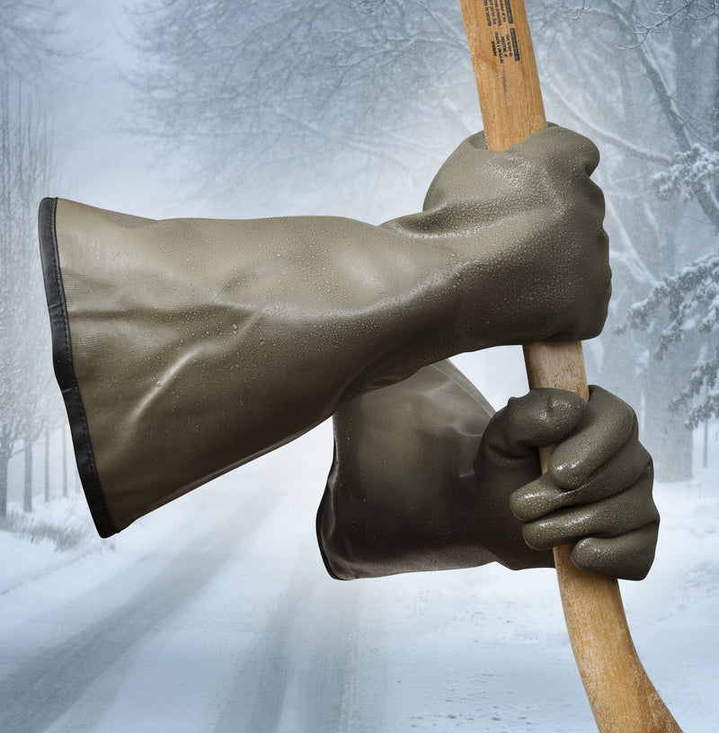  [AUSTRALIA] - Midwest 330 Extreme Cold Weather PVC Coated with Thinsulate Lined Decoy Hunting Gloves Brown