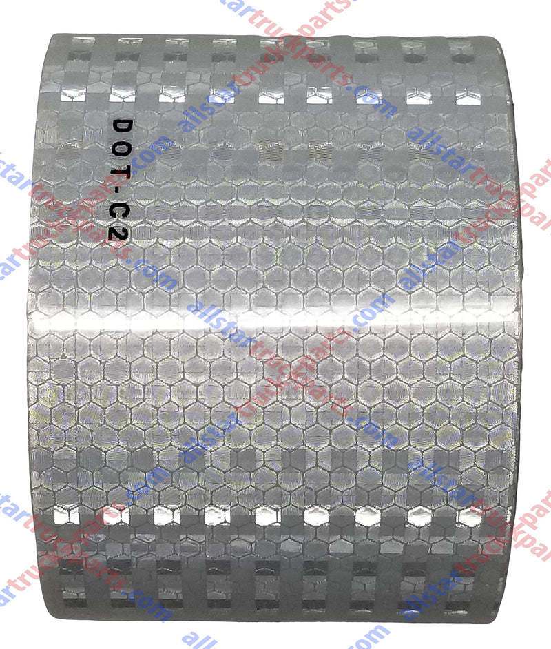  [AUSTRALIA] - White DOT-C2 Reflective Tape Conspiciuity Tape - COMMERCIAL ROLL, HIGH INTENSITY, STRONG ADHESIVE- Automobile Car Truck Boat Trailer Semi (White) (3 IN x 50 FT) 3 IN x 50 FT