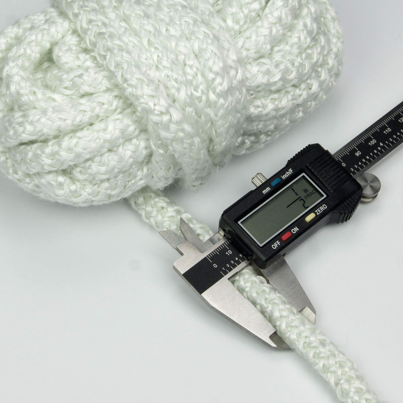  [AUSTRALIA] - Lynn Manufacturing High Temperature Gasket Rope, 1000F, White, Boiler & Furnace, 1/2'' Diameter x 25ft, 9401 1/2" Diameter