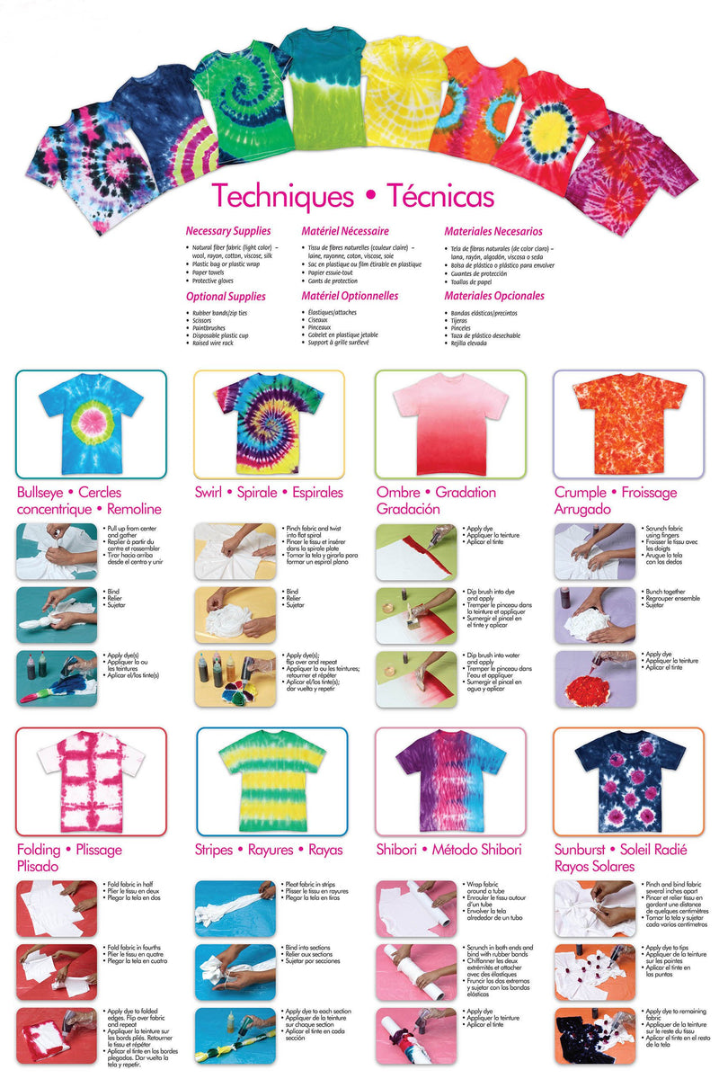Tulip One-Step Tie-Dye Kit 15-Color Party Kit, Standard, Rainbow - LeoForward Australia