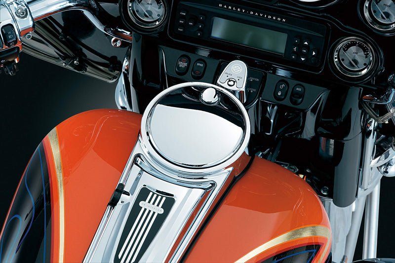  [AUSTRALIA] - Kuryakyn 1467 Motorcycle Accessory: Push Button Fuel Door/Panel Latch for 1992-2019 Harley-Davidson Motorcycles, Chrome