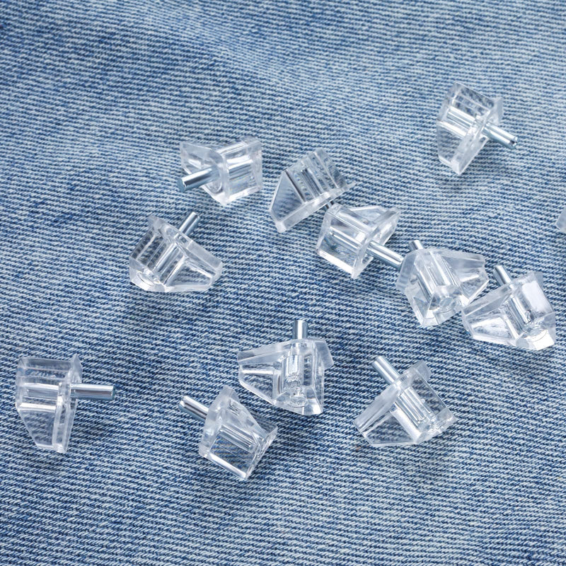  [AUSTRALIA] - Abeillo 3 mm or 1/8 Inch Shelf Support Pegs 20 Pcs Clear Plastic Support Pins Cabinet Shelf Pegs Clips Cabinet Shelf Support Pins Holder Pegs for Book Shelves, Furniture