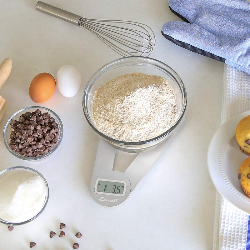 Escali F115 Compact Kitchen Scale, 11 lb/5 kg, Stainless Steel - LeoForward Australia