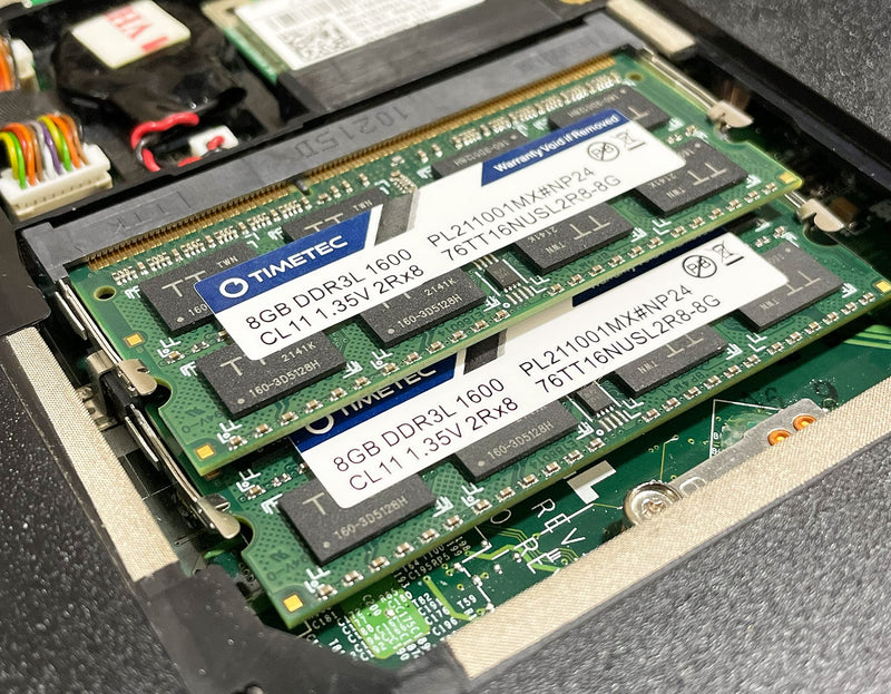  [AUSTRALIA] - Timetec 16GB KIT(2x8GB) DDR3L / DDR3 1600MHz (DDR3L-1600) PC3L-12800 / PC3-12800 Non-ECC Unbuffered 1.35V/1.5V CL11 2Rx8 Dual Rank 204 Pin SODIMM Laptop Notebook PC Computer Memory RAM Module Upgrade 16GB KIT(2x8GB)