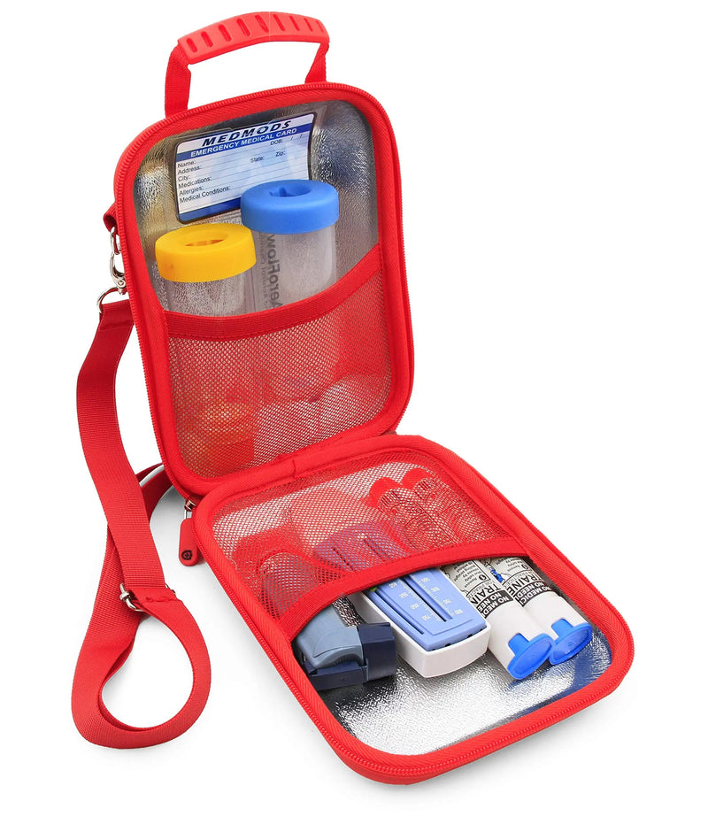  [AUSTRALIA] - MEDMODS Insulated Asthma Inhaler Case Fits Inhaler Spacer, Mask, Epipen, Allergy Medicine and More - Includes CASE ONLY