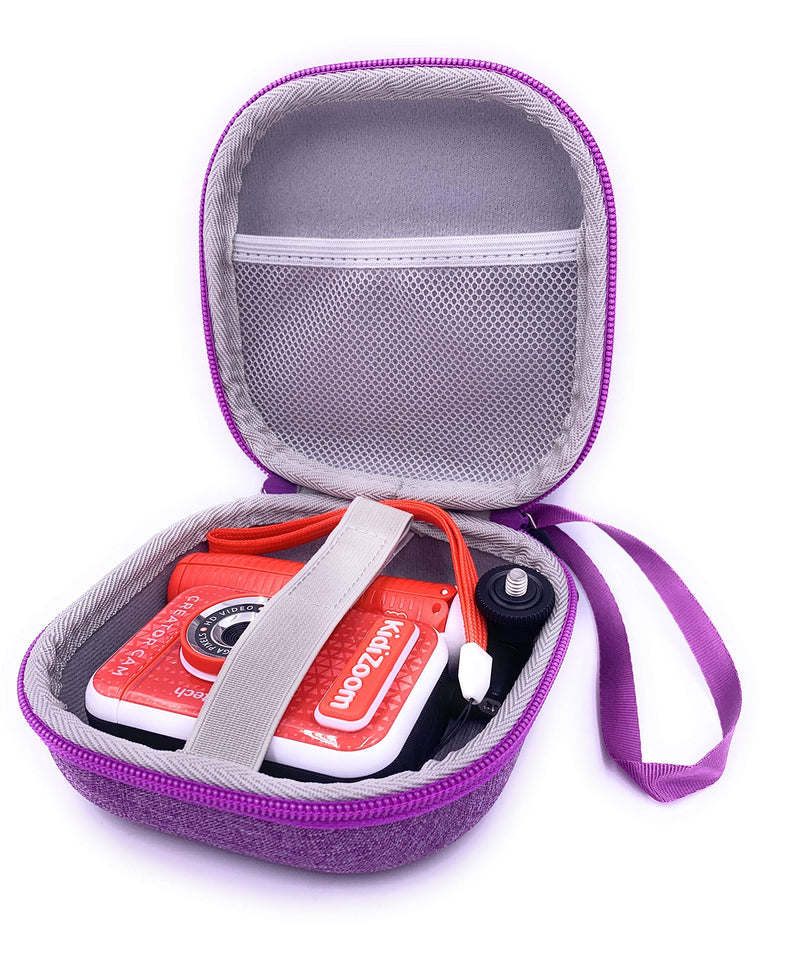  [AUSTRALIA] - xcivi Hard Carrying EVA Case for VTech KidiZoom Creator Cam Kid Video Camera, Compatible Vtech Kidizoom Camera Accessory(Purple) Purple