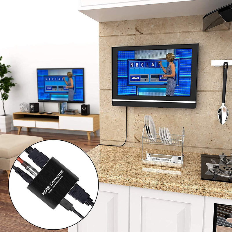  [AUSTRALIA] - avedio links 4K@60Hz HDMI Audio Extractor, HDMI to HDMI + Optical Toslink SPDIF + 3.5mm AUX Stereo Audio Out, HDMI Audio Converter Adapter Splitter Support HDCP1.4 Full HD 1080P 3D