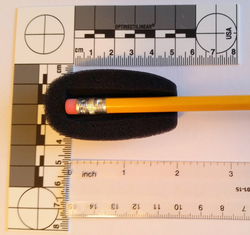 [AUSTRALIA] - Compete Audio CA555 large microphone windscreens (Foam Microphone Covers) (2-pack) for use with mini-shotgun mics, larger headsets and desktop microphones