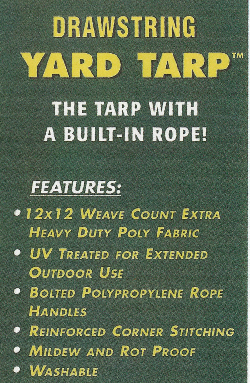  [AUSTRALIA] - Yard Tarp with Drawstring-Poly Rope in Hem- Multi-Purpose Cover (8.2x8.2) 8.2x8.2