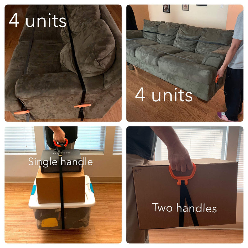  [AUSTRALIA] - MULTUS - Handle and Haul 1 - Handle Adjustable 9 Ft Polyester Moving Strap Cam Buckle System to Secure Lift Carry Awkward Boxes Furniture Building Construction Materials Tie downFast & Easy