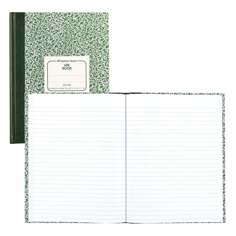  [AUSTRALIA] - National 53010 Lab Notebook, Legal Rule, 10 1/8 x 7 7/8, White, 96 Sheets