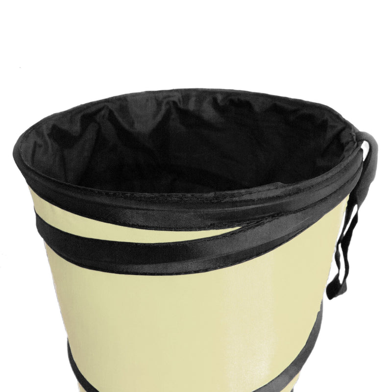  [AUSTRALIA] - FH Group FH1121BEIGE Beige Car Garbage Trash Can (Collapsible and Compact Size Large)