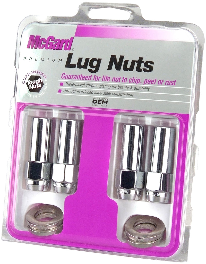  [AUSTRALIA] - McGard 63015 Chrome Extra Long 1.365" Shank Style Lug Nut Set (7/16" - 20 Thread Size) - Set of 4