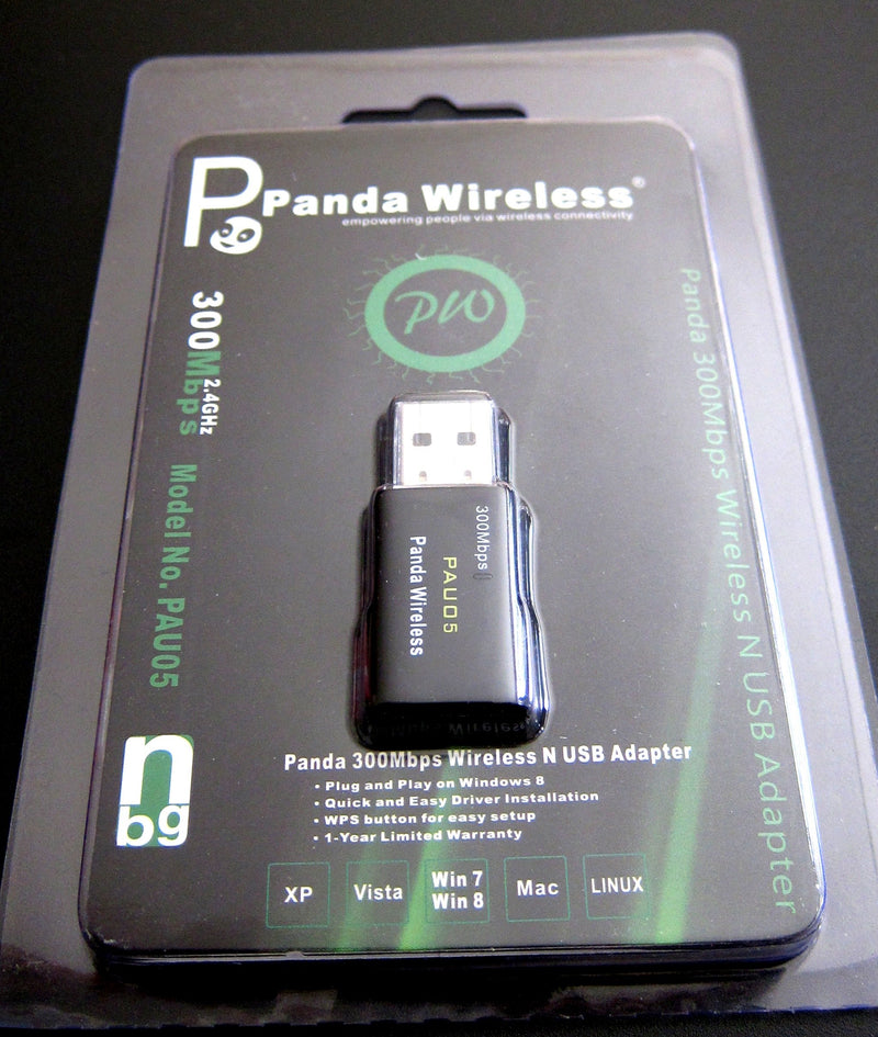 Panda 300Mbps Wireless N USB Adapter - Windows Vista/7/8/8.1/10, Mint, Ubuntu, Fedora, openSUSE, CentOS, Lubuntu, Zorin, Kali Linux and Raspbian Wheezy - LeoForward Australia