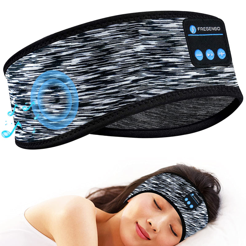  [AUSTRALIA] - Sleep Headphones Bluetooth, FREGENBO Wireless Sports Headband Headphones with Ultra-Thin HD Stereo Speakers Idear for Sleeping, Cool Tech Gadgets Gifts for Men Women Girls, Jogging, Running, Yoga