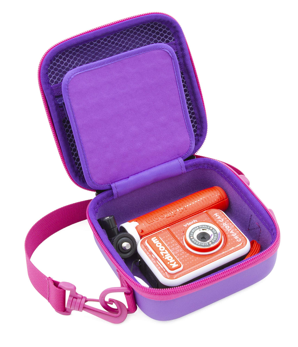  [AUSTRALIA] - CASEMATIX Toy Camera Travel Case Compatible with VTech KidiZoom Creator Cam Video Camera and Accessories for Cams, Includes Purple Case Only