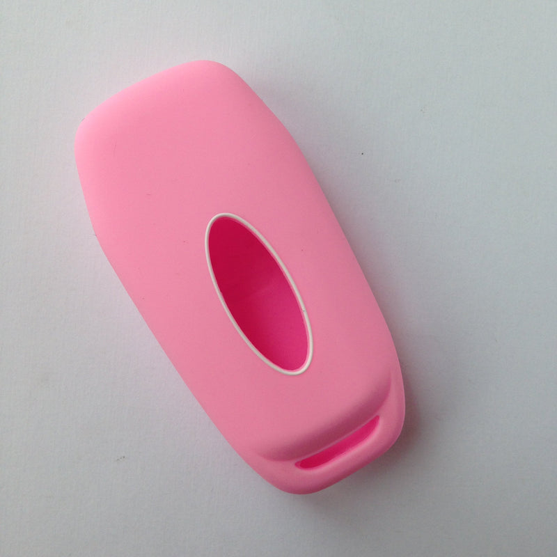  [AUSTRALIA] - Pink Silicone Fob Skin Cover for 2016 Ford Fusion Ford Explorer Ford Edge Flip keyless Entry fob Remote Key Protector Key Jacket Holder N5F-A08TAA 164-R7986 NF5-AO8TAA 3248-A08TAA 5924003 Gift