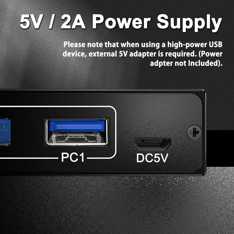  [AUSTRALIA] - USB 3.0 Switch, 4 in 4 Out USB Switcher HUB for 4 Computers Sharing 4 USB Device, Such As Mouse, Keyboard, Scanner, Printer