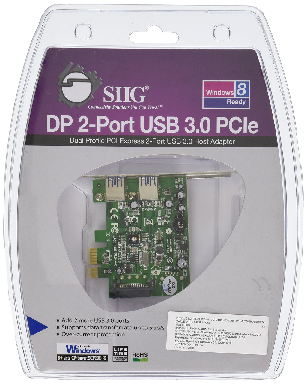  [AUSTRALIA] - SIIG Upd720202 USB Adapter Components Other JU-P20612-S1