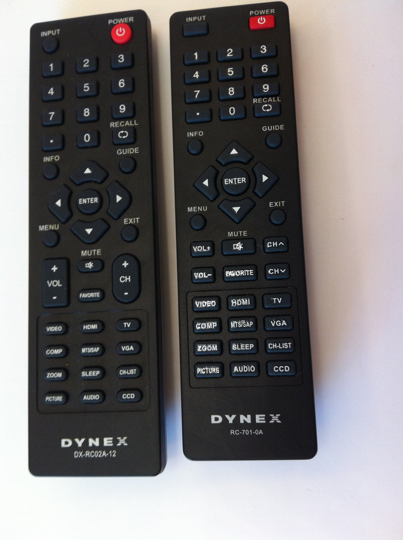 New BBY DYNEX brand remote DX-RC01A-12 DX-RC02A-12 sub RC-701-0A; RC-201-0B; DX-RC01A-13; DX-RC01A-12 remote - LeoForward Australia