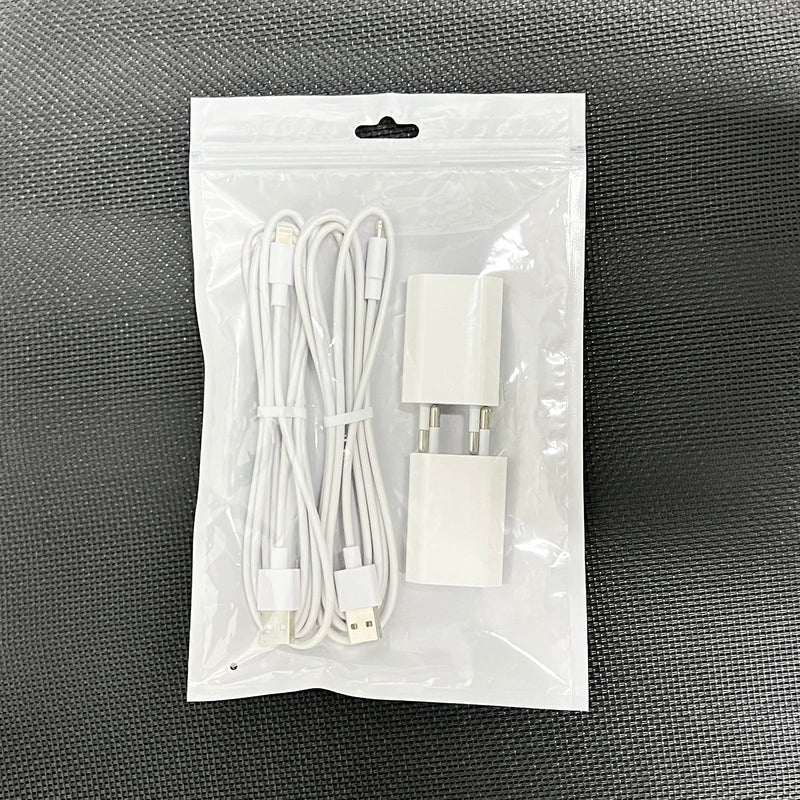  [AUSTRALIA] - [Apple MFi Certified] USB charger, pack of 2 iPhone charger and iPhone charging cable, ZNBTCY 2M Lightning cable with USB power supply, charging adapter fast charging for iPhone 14/13/12 pro/11/XS/XR/X/8 white