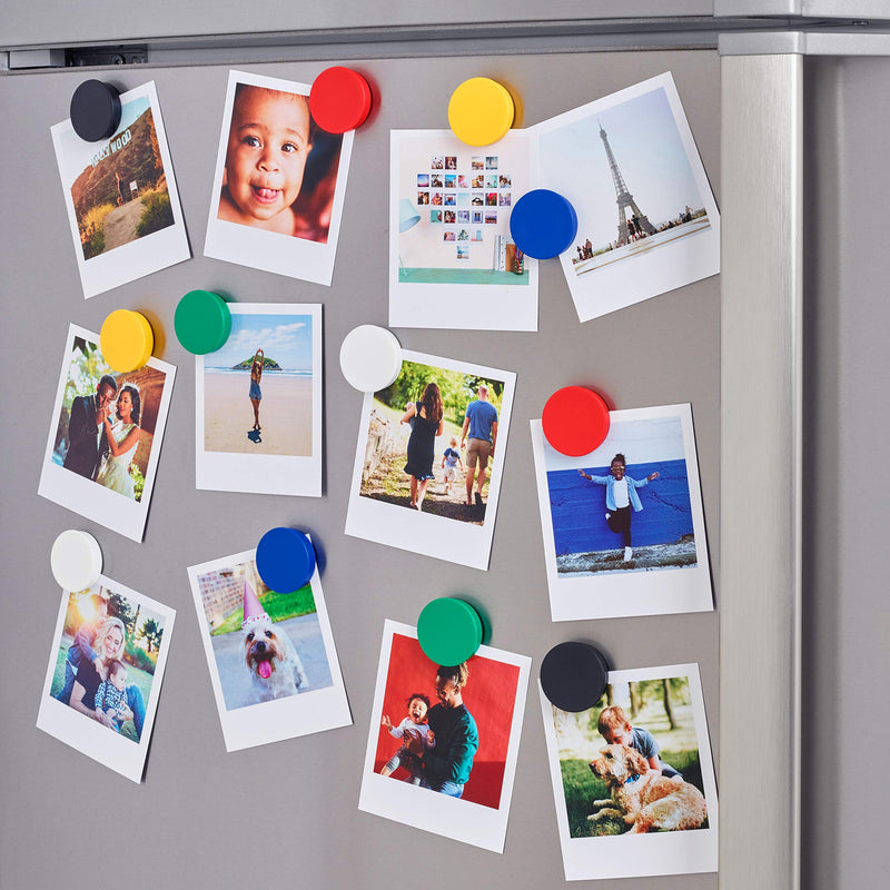  [AUSTRALIA] - Strong Colorful Round Refrigerator and Whiteboard Magnets, Assorted Colors, 1.5 Inch Diameter (12 Pack)(36mm)
