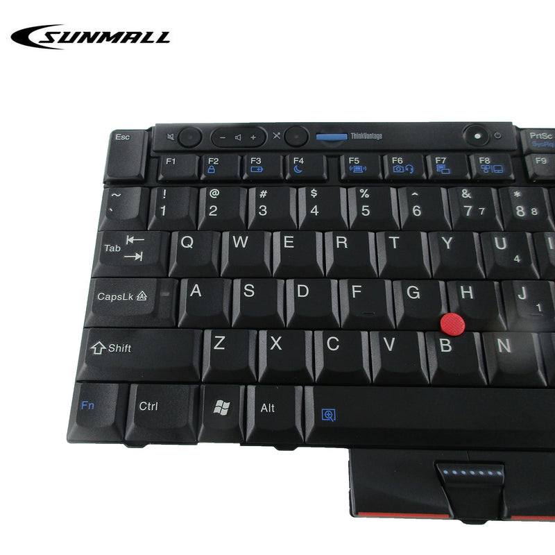  [AUSTRALIA] - T410 Keyboard, SUNMALL New Laptop Keyboard with Pointer for Lenovo ThinkPad t410 t420 t510 t520 x220 t400 t420s US Layout Black