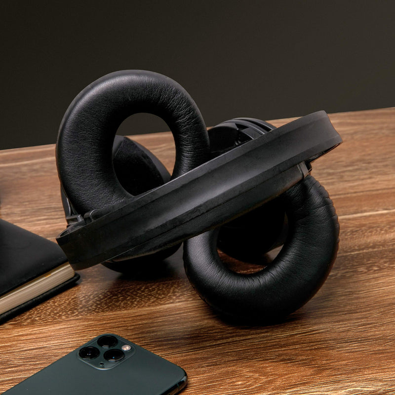  [AUSTRALIA] - WC Replacement Ear Pads for Sony MDR-RF985R RF970 RF970RK RF960RK RF960R RF925RK & MDR-DS6500 Headphones | Softer Leather, Luxurious Memory Foam, Added Thickness, Enhanced Noise Isolation | Black