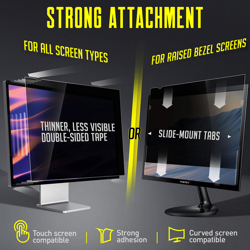  [AUSTRALIA] - 24 Inch 16:9 Aspect Ratio Computer Privacy Screen Filter for Widescreen Computer Monitor - Anti-Glare - Anti-Scratch Protector Film for Data confidentiality - We Offer 2 Different 24" Filter Sizes 24" DIAGONAL (16:9)