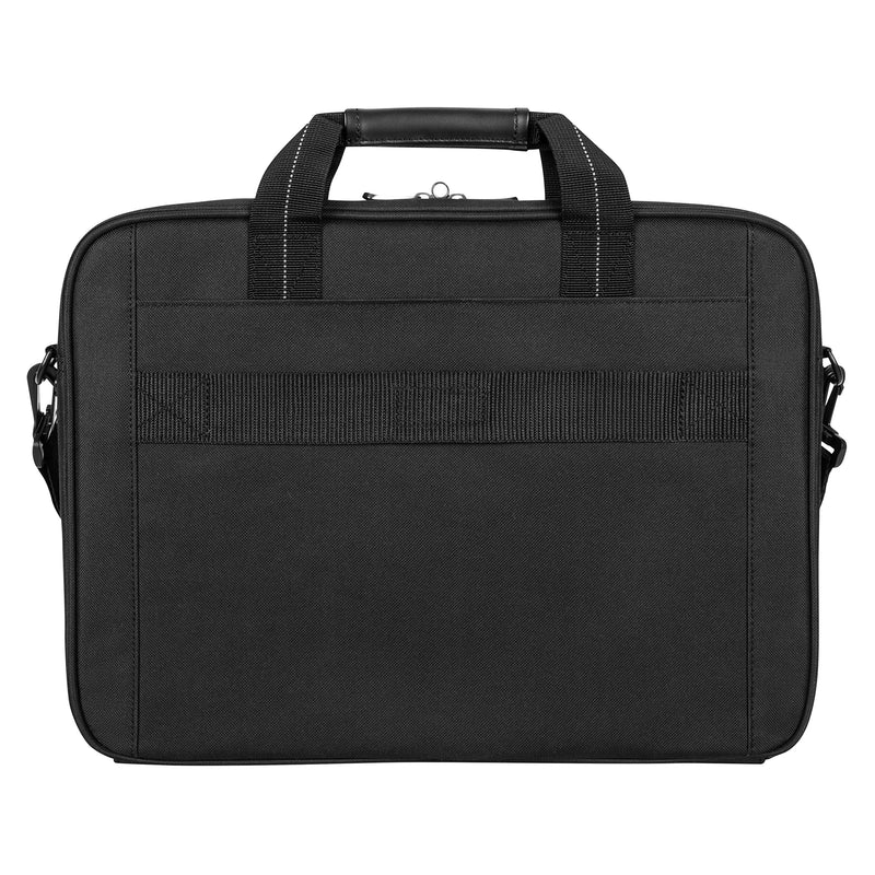 Targus Classic Slim Briefcase with Crossbody Shoulder Bag Design for the Business Professional Travel Commuter and Laptop Protection fits up to 15-16" Laptops, Black (TCT027US) - LeoForward Australia