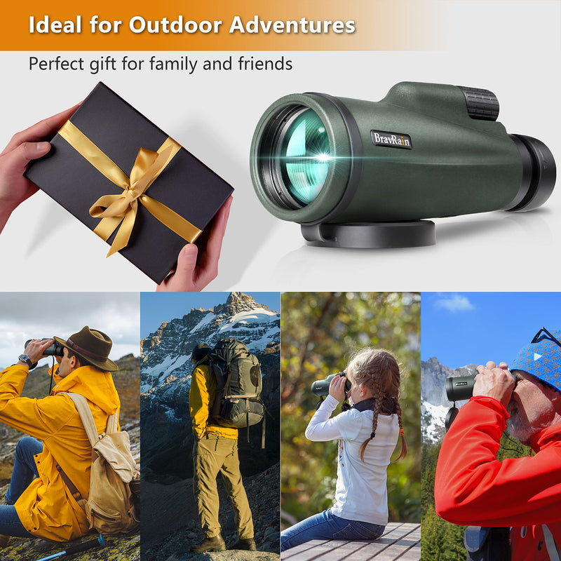 [AUSTRALIA] - 12x56 Monocular Telescope for Smartphone - Monoculars for Adults High Powered High Definition with Phone Adapter Tripod Clear Low Light Night Vision Telescopes for Hiking Hunting Bird Watching Camping