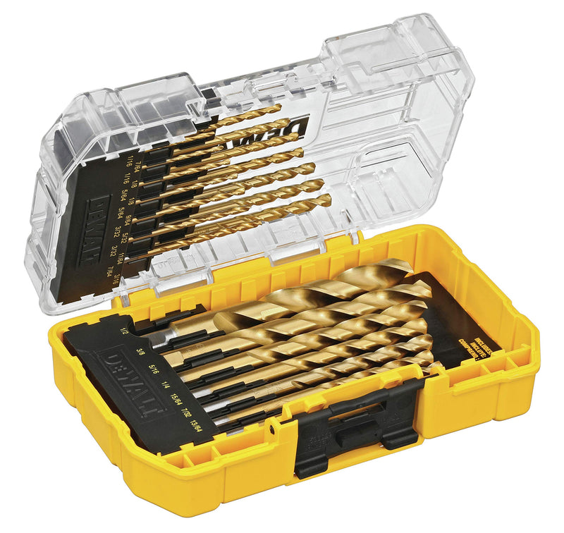  [AUSTRALIA] - DEWALT Titanium Nitride Drill Bit Set, 21-Piece (DW1342)