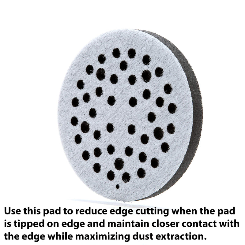  [AUSTRALIA] - 3M Clean Sanding Soft Interface Disc Pad, 44 Holes - Disc Backup Pad for Vacuum Sander - Hook and Loop Attachment - 5" x .5" - 28321