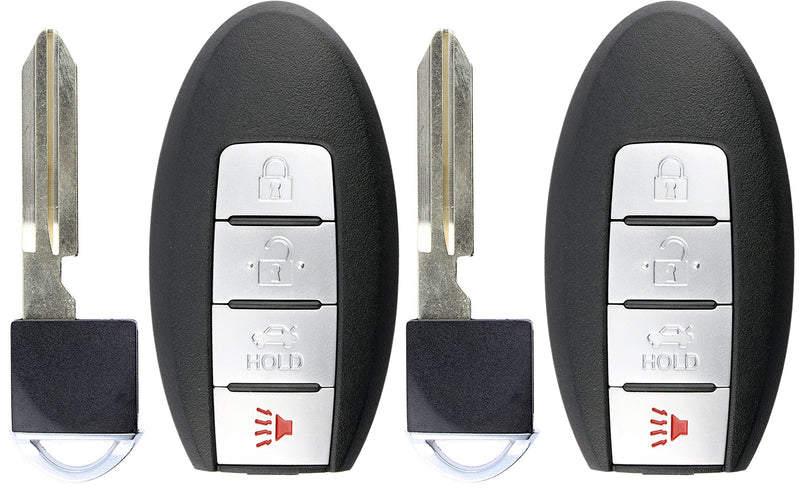  [AUSTRALIA] - KeylessOption Keyless Entry Remote Control Car Smart Key Fob Replacement for Altima KR5S180144014 (Pack of 2)