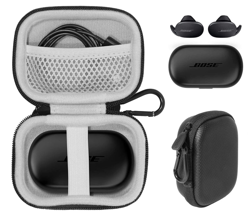  [AUSTRALIA] - CaseSack Case for Bose QuietComfort Noise Cancelling Earbuds - True Wireless Earphones Black-for QuietComfort Earbuds